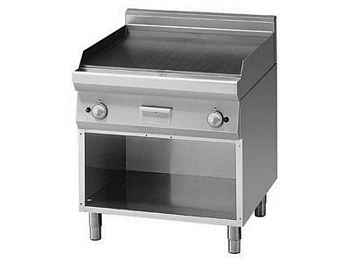 Modular Gas Griddle plate, smooth hard chrome, 800x900x850mm