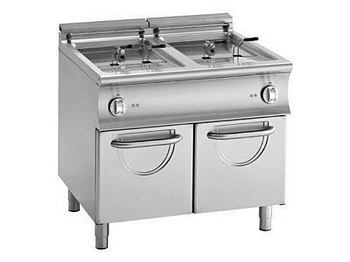 Modular Electric fryer, 18+18 liters, 2x16 kW, 900x900x850mm