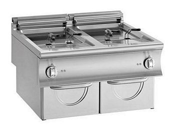 Modular Electric fryer, 18+18 liters, 2x16 kW, 900x900x570mm