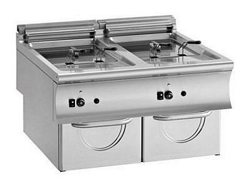 Modular Gas Fryer, 20+20 liters, 2x16,5 kW, 900x900x570mm