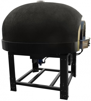 Gas pizza oven GR130K-B0, dome with silicone coating, 165 pizzas á Ø 30 cm per hour, rotatable and separately heated baking surface, weight 1,900 kg