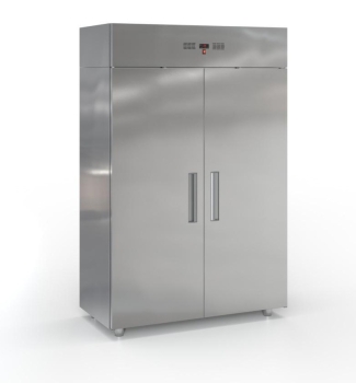 2 door refrigerator (144x83 cm) in the color silver