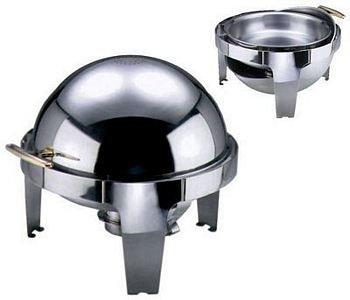 Contacto Roll Top Chafing Dish rund, mit einem Brennbehälter