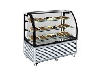 Chocolate display case, 540 W, +14°C/+16°C, 1300x720x1339mm