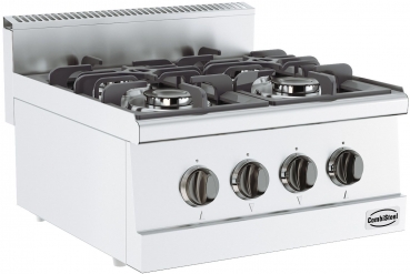 Gas range 4 flames 4x3.25 (Kw), 600x600x300
