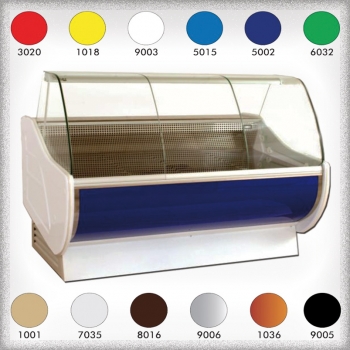 Refrigerated display case, lengths from 1080 to 3080mm