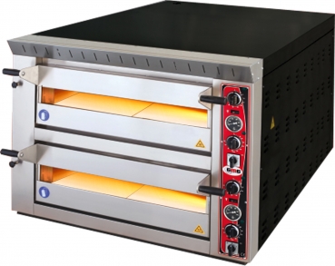 GMG Zweikammer Pizzaofen, für 6+6 Pizzen 33cm, 1010x1410x780mm