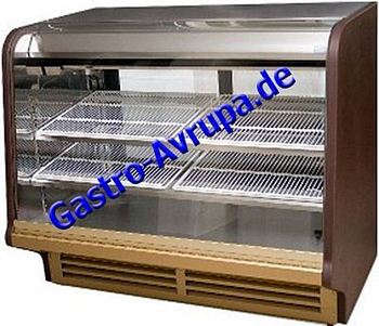 Cake showcase, July, 850x1130mm D.H. length of 1290 to 2520mm