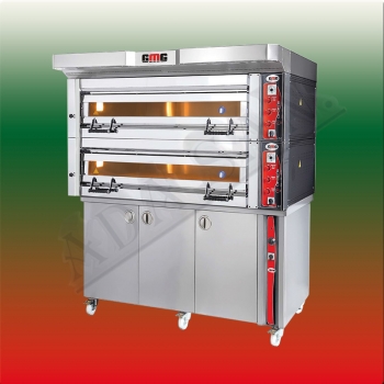 GMG Elektro- Bäckereiofen Pizzaofen Optima PB2M-128 4+4/ 40x60cm