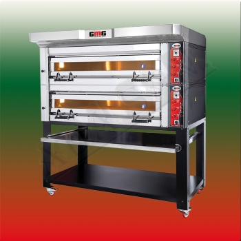 GMG Elektro- Bäckereiofen Pizzaofen Optima PB2T-128 4+4/ 40x60cm