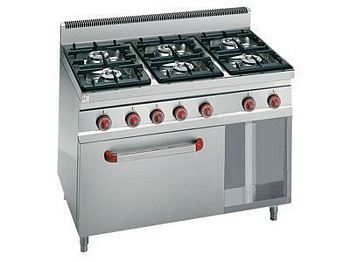 Gas Stove, with E-convection-oven, 19,8 kW, 900x600x900mm