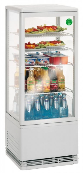 Kühlvitrine - 98 Liter - weiß