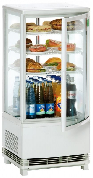 Kühlvitrine - 86 Liter - weiß