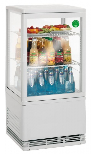 Kühlvitrine - 58 Liter - weiß