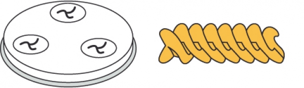 Pasta-Scheibe Ø 57 mm  Fusilli