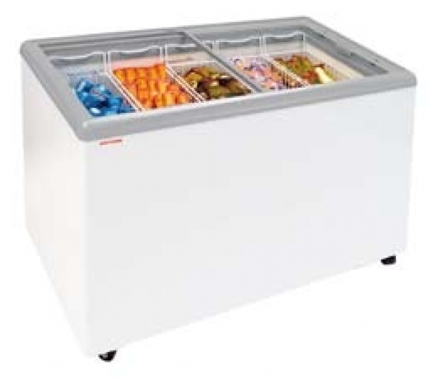 Impuls-freezer RIO H 68 G, with straight glass sliding lids