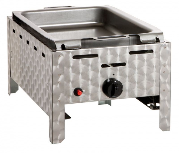 Gas combi table-top grill, 1 burner, 4 kW, 332x525x250mm