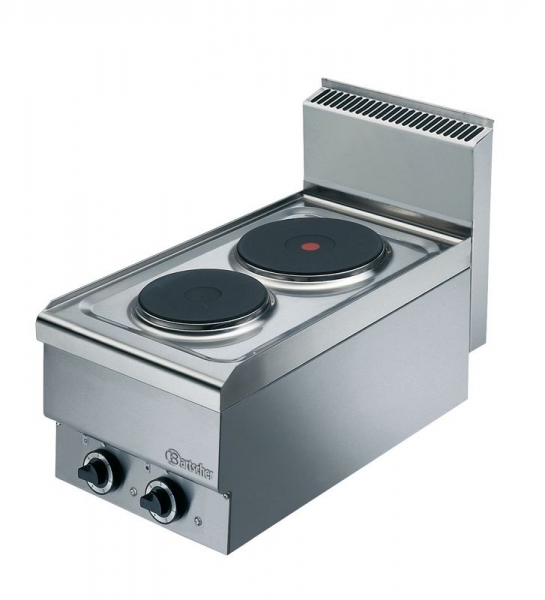 Electric cooker, 2 plates, 400x650x295mm