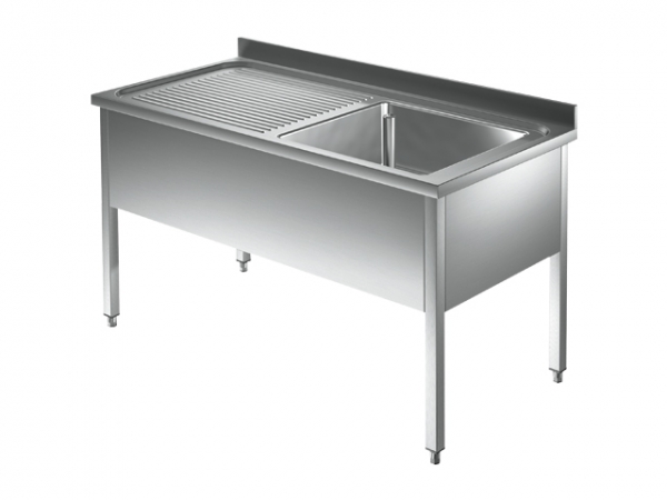 Sink center, with a basin left, from 1200 to 1400mm, Series 600