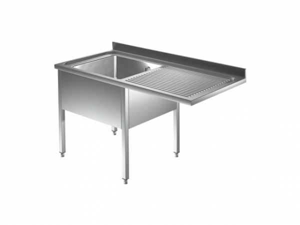 Sink center, with a basin right, from 1200 to 1500mm, Series 700