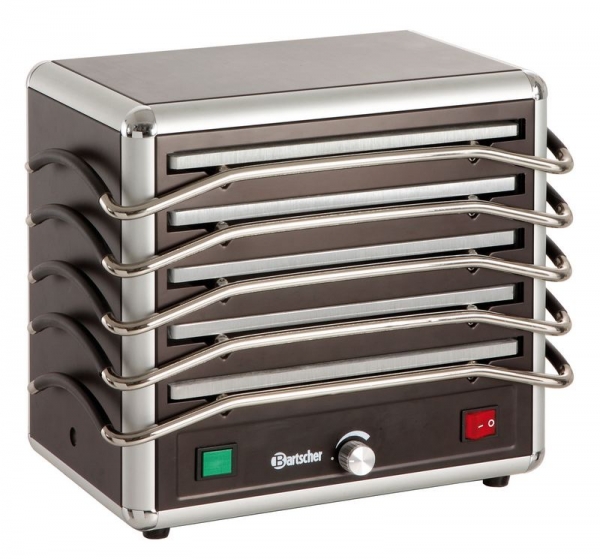 Hot-plate unit, with 5 hot plates, 380x250x320mm