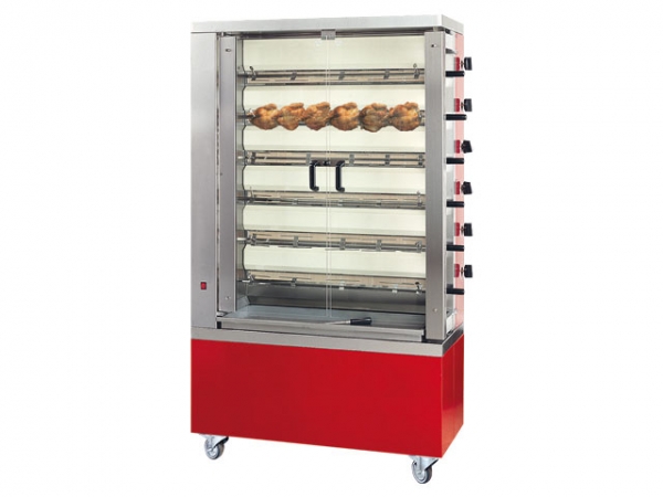 Electric-Chicken grill, 36 Chicken, 19,8 kW, 1098x480x1860mm
