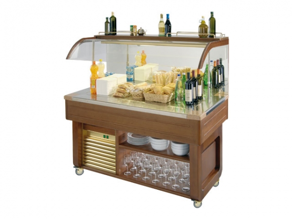 Cold Buffet Counter, 950W, +4°C/+10°C, 1520x769x1561mm