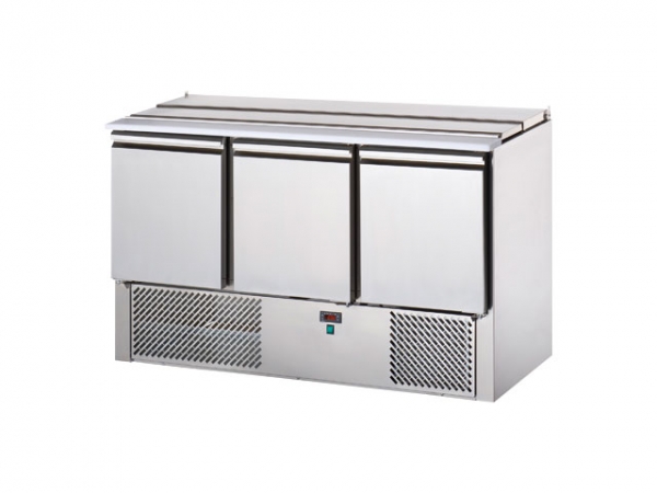 Saladette, 3 doors, 350 liters, +4°C/+10°C, 1380x700x840mm