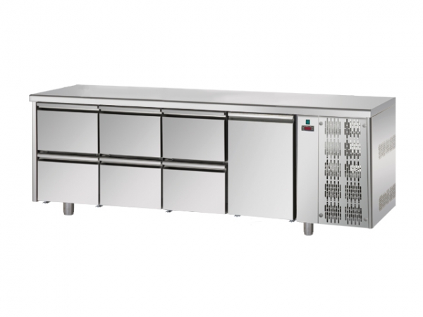 Cooling table, 1 grid, 1/1 GN, -2°C / 8°C, 2320x700x900mm