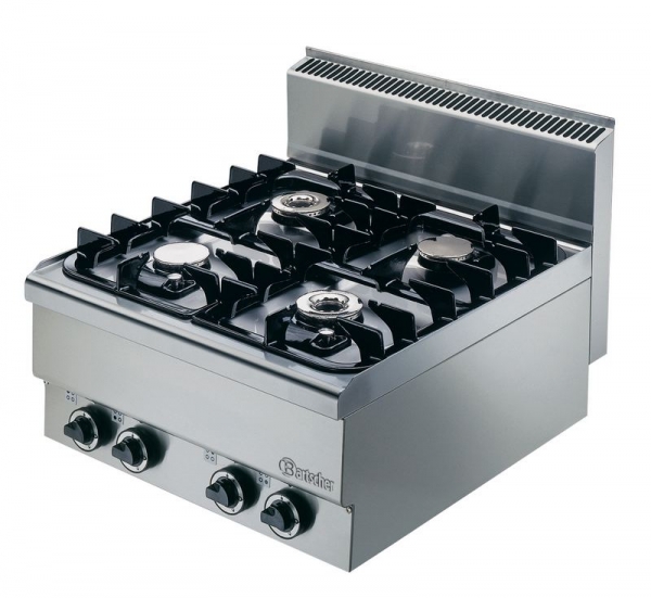 Gas cooker, 4 burners, 18,0 kW, 600x650x295mm