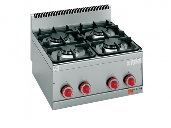 Gas Stove, 6 cooking surfaces, 19,8 kW, 900x600x290mm