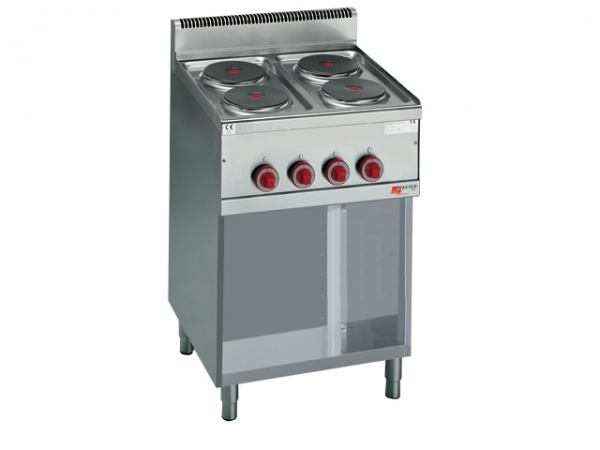 Electric stove, with open base, 10,4 kW, 800x700x900mm