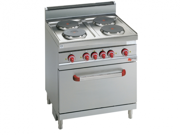 Elektroherd, mit E-Ober-/Unterhitze-Backofen, 800x700x900mm