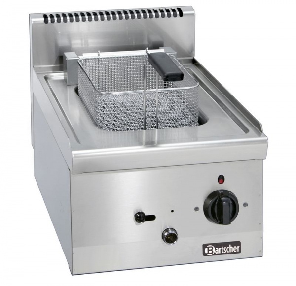 Electric deep fat fryer, with 1 basin 8 litres, 400x600x290mm