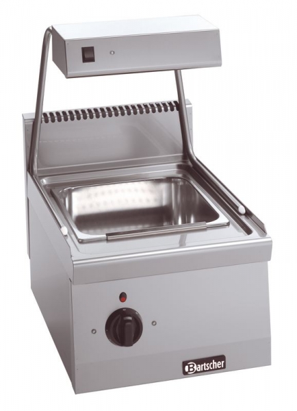 Electric warmer for French fries, with dish warmer, 400x600x290m