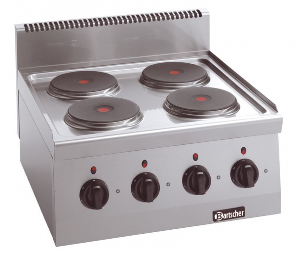 Electric cooker, 4 plates, 8 kW, 600x600x290mm