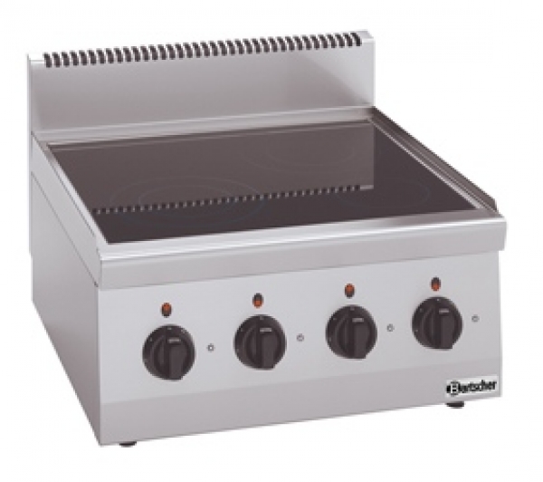 Bartscher Cerane cooker, 4 plates, 600x600x290mm