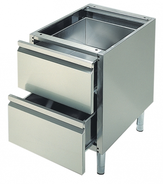 Base frame, with 2 drawers, 400x550x580mm
