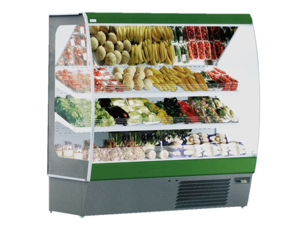 Wall shelf, 0°/+8°C, 3 trays, 2499x888x1991mm