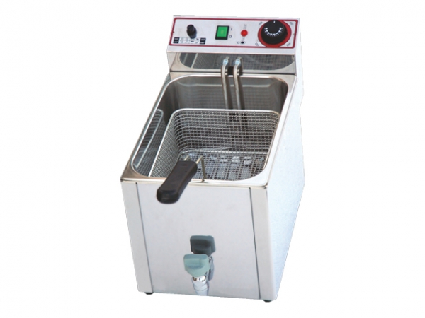 Fryer, with drain valve, 6 kW, 230 V/50 Hz, 340x520x325mm