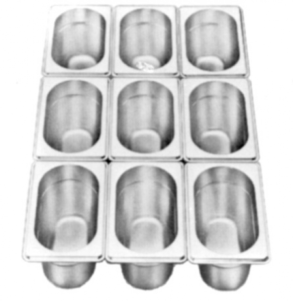 Gastronormcontainer Eco, GN 1/9- 100, 176x108x100mm