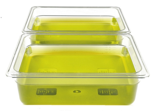 Gastronormcontainer plastics, GN 1/2, 265x325x65mm