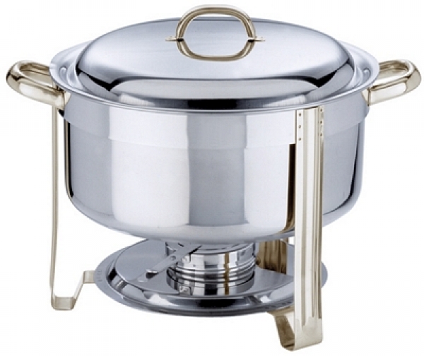 Contacto Deep Round Chafing Dish, with additional electric eleme