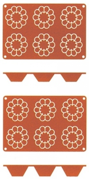 Contacto Non-Stick Baking Mat Briochette Moulds silicone