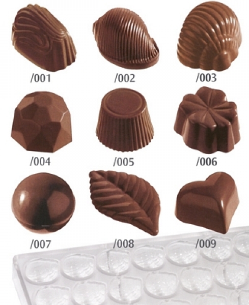 Contacto Chocolate Moulds, polycarbonate sheets