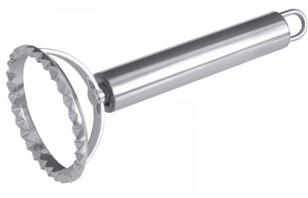 Contacto Round Ravioli Cutter with hanging loop, stainless steel