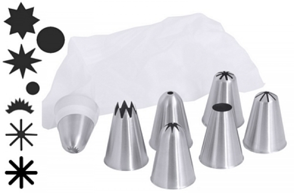Contacto Piping/Pastry Tubes, made of stainless steel