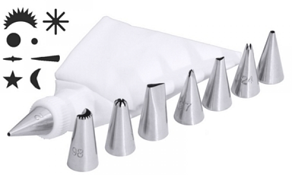Contacto Piping/Pastry Tubes, made of 18/10 stainless steel