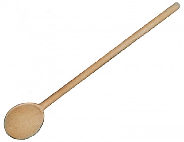 Contacto Round Wooden Spoon unlacquered smooth beechwood