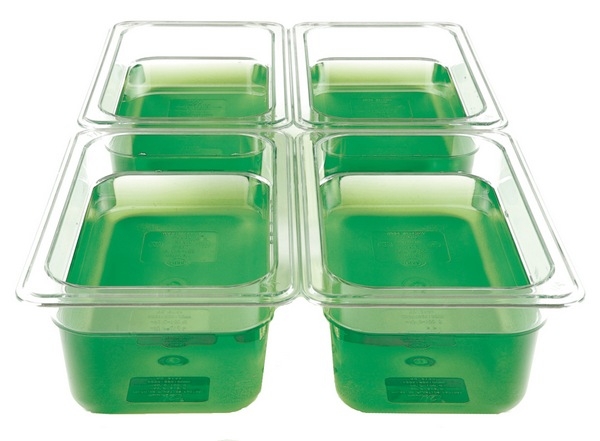 Gastronormcontainer plastics, GN 1/4, 265x162x150mm